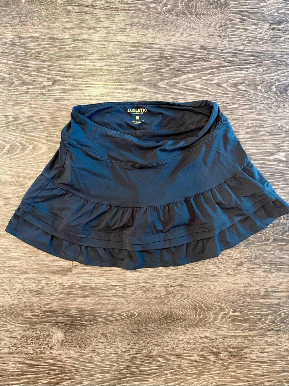 Lilly Pulitzer Black Ruffle Active Skirt